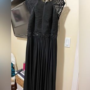 Long black evening dress excellent condition size 16